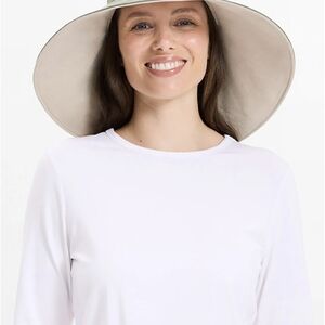 Cream Wide Brim Sun Hat Elegant Design